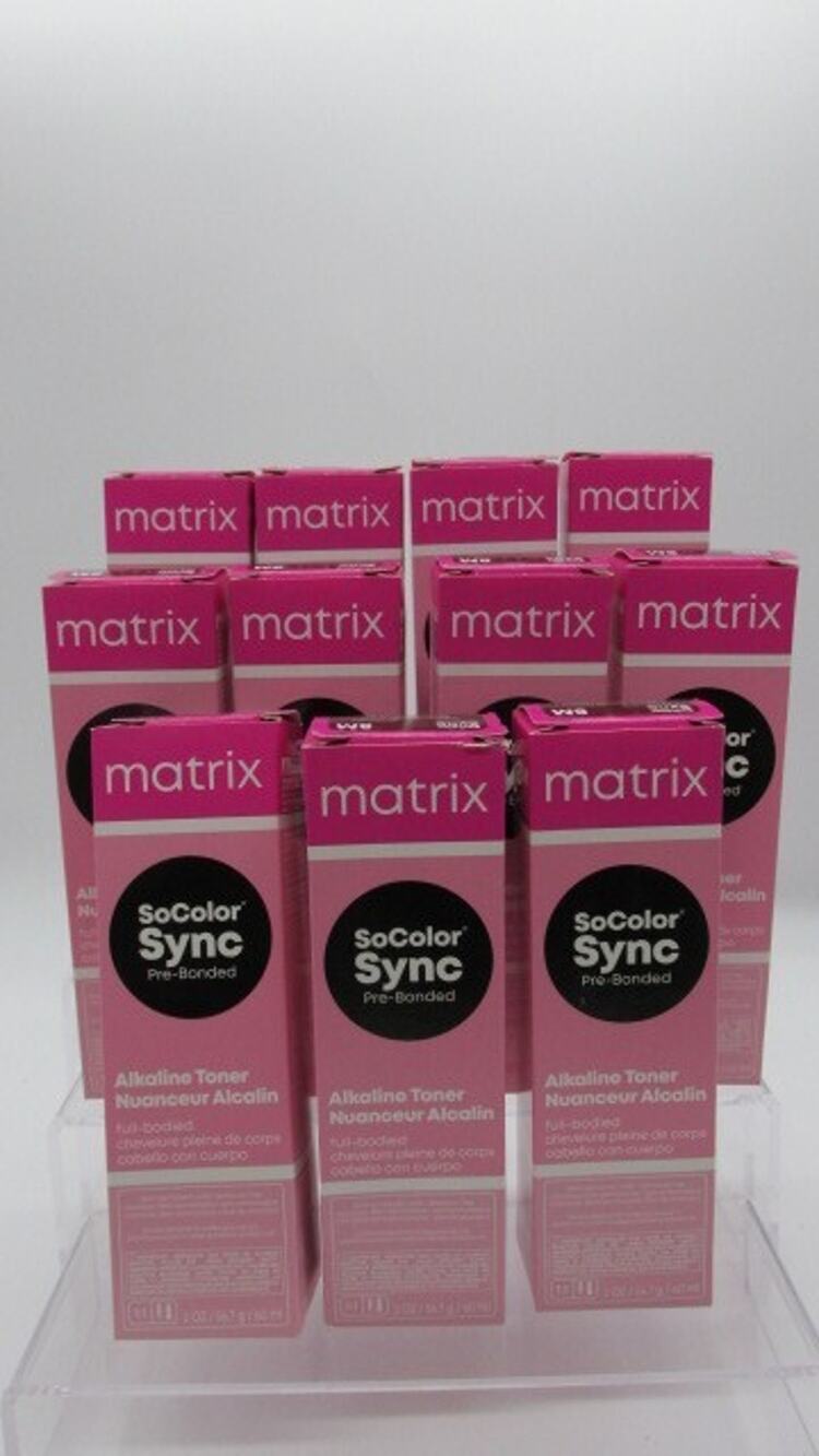 (11) Matrix SoColor Sync Acidic Alkaline Toner Hair Color 2 oz Pre-Bonded 8M